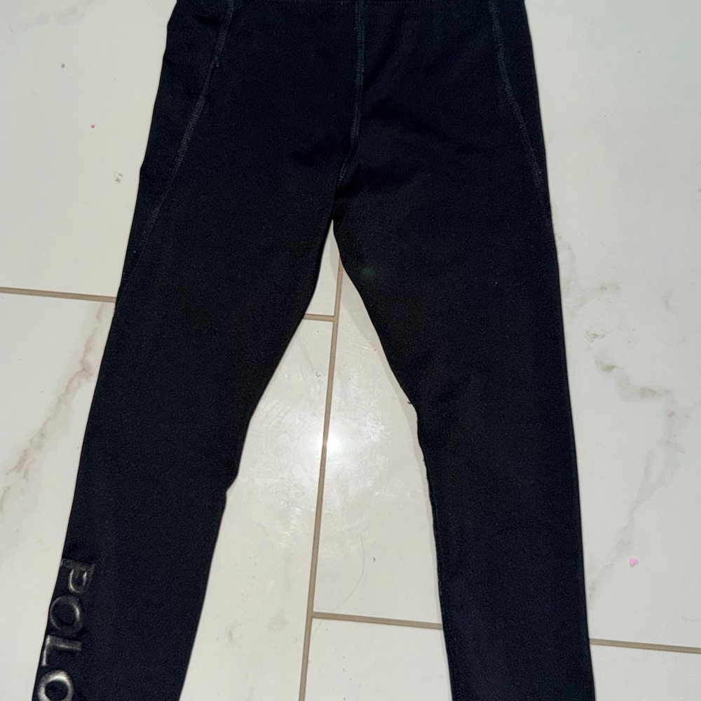 Polo by Ralph Lauren Black Girls' Logo Leggings